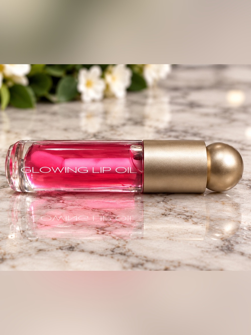 Glowing Lip Oil — Bright Pink Shine